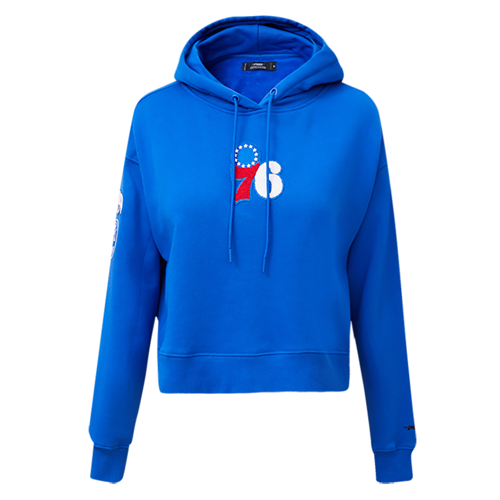 SUDADERA CON GORRO NBA PHILADELPHIA 76ERS CLASSIC ESSENTIALS PARA MUJER