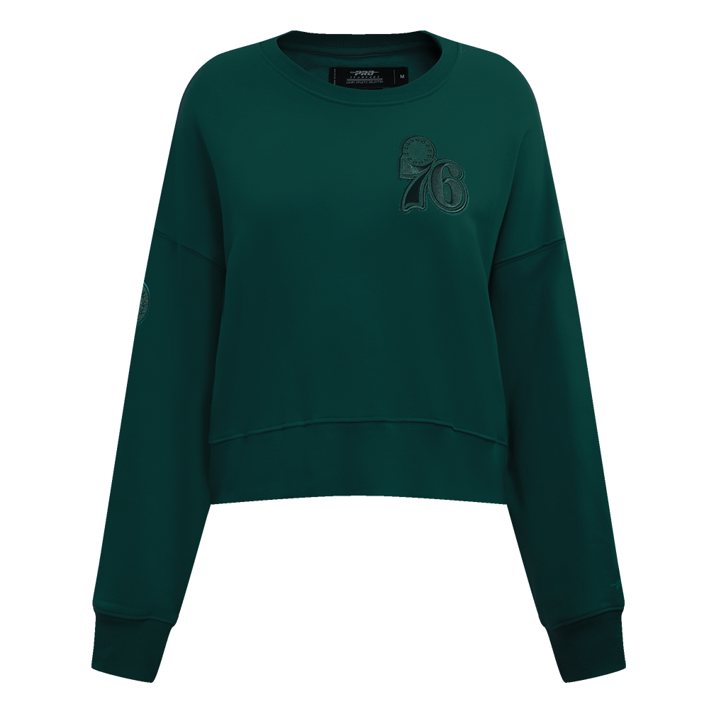 SUDADERA DE CUELLO REDONDO NBA PHILADELPHIA 76ERS NEUTRAL PARA MUJER