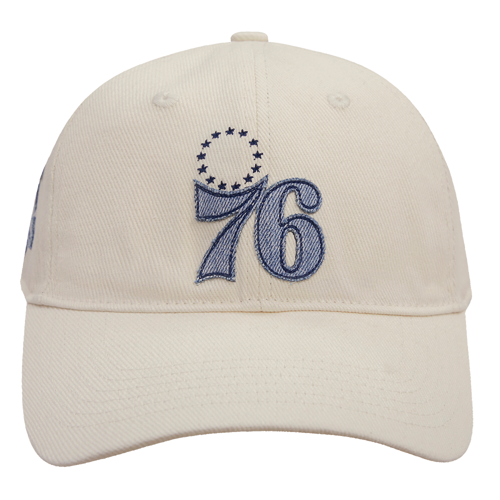 GORRA DAD HAT NBA PHILADELPHIA 76ERS VARSITY BLUES PARA MUJER