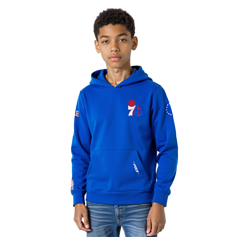 SUDADERA CON GORRO NBA PHILADELPHIA 76ERS CLASSIC CHENILLE PARA NIÑO