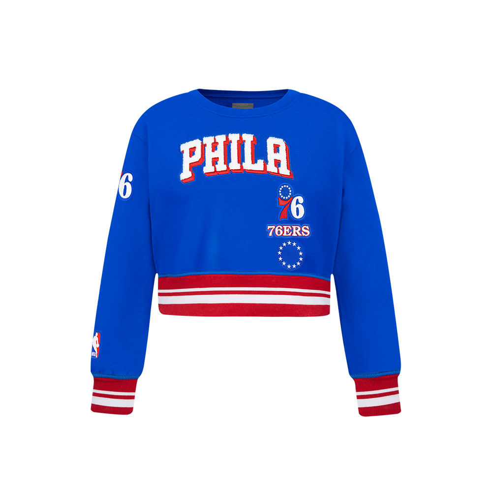 SUDADERA DE CUELLO REDONDO NBA PHILADELPHIA 76ERS RETRO CLASSICS PARA NIÑA