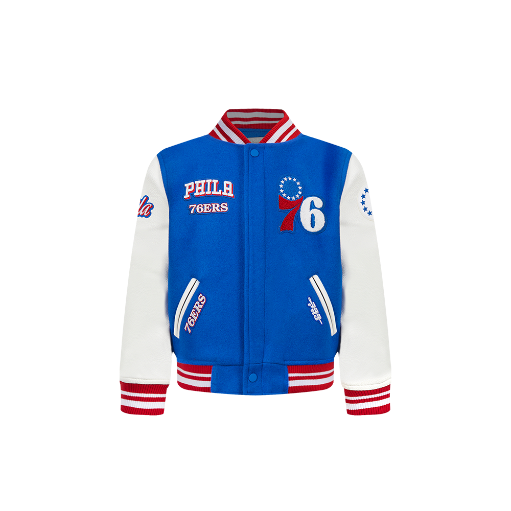 CHAMARRA UNIVERSITARIA NBA PHILADELPHIA 76ERS RETRO CLASSICS PARA BEBÉ NIÑO