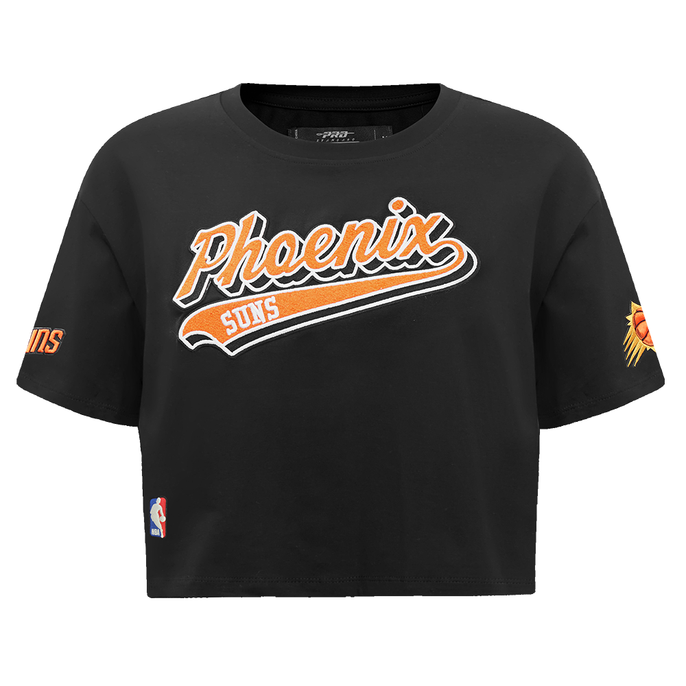 PLAYERA CROP NBA PHOENIX SUNS SCRIPT TAIL PARA MUJER