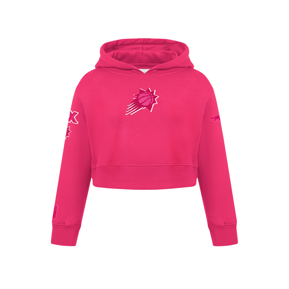 SUDADERA DE CUELLO REDONDO NBA PHOENIX SUNS CLASSIC TRIPLE PINK PARA NIÑA JUNIOR