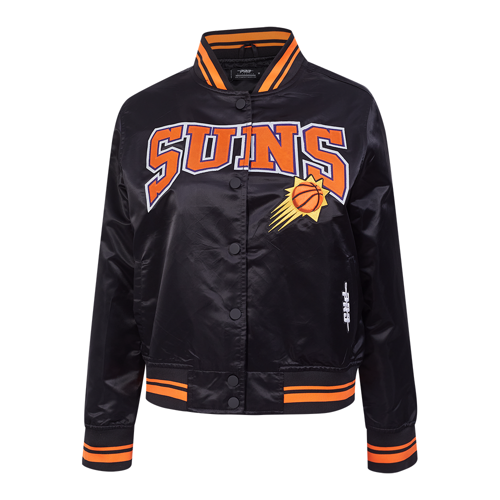 CHAMARRA DE SATIN NBA PHOENIX SUNS CREST EMBLEM PARA MUJER