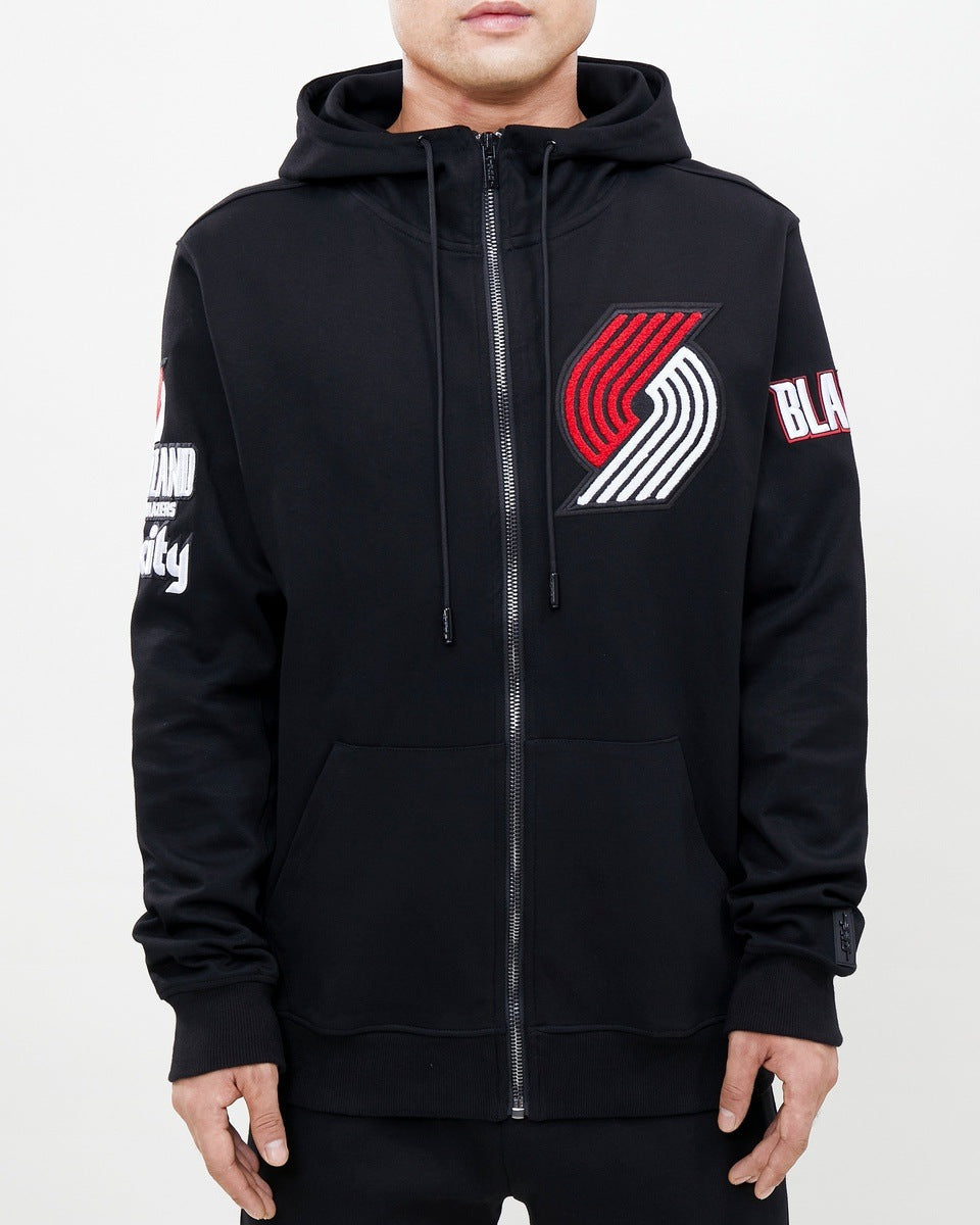 SUDADERA CON CIERRE NBA PORTLAND TRAIL BLAZERS CLASSIC CHENILLE
