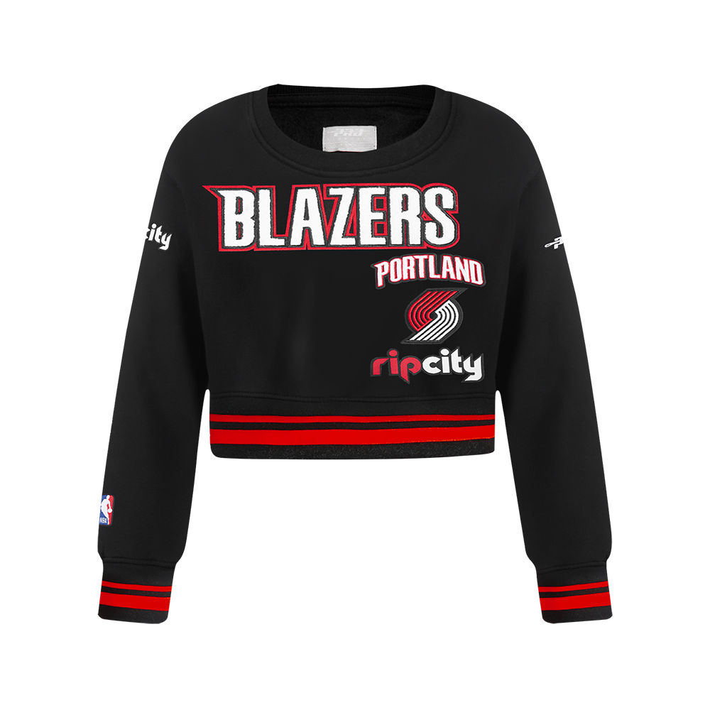 SUDADERA DE CUELLO REDONDO NBA PORTLAND TRAIL BLAZERS RETRO CLASSICS PARA NIÑA JUNIOR