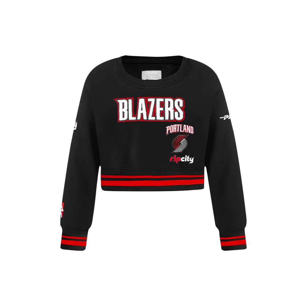 SUDADERA DE CUELLO REDONDO NBA PORTLAND TRAIL BLAZERS RETRO CLASSICS PARA NIÑA