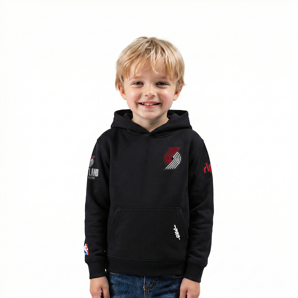 SUDADERA CON GORRO NBA PORTLAND TRAIL BLAZERS CLASSIC CHENILLE PARA BEBÉ NIÑO