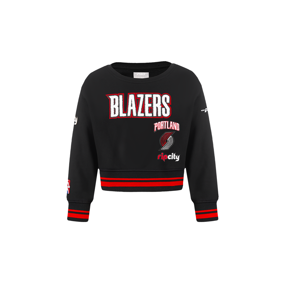 SUDADERA DE CUELLO REDONDO NBA PORTLAND TRAIL BLAZERS RETRO CLASSICS PARA BEBÉ NIÑA
