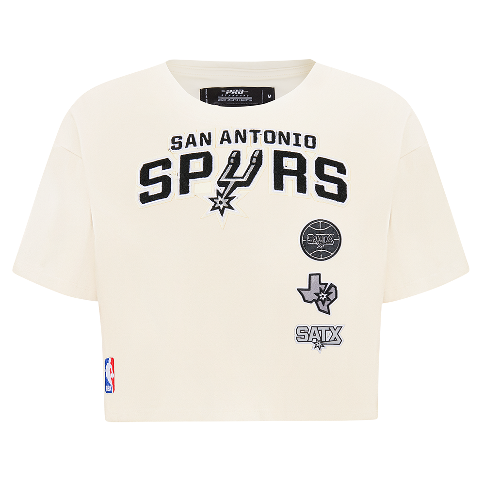 PLAYERA CROP NBA SAN ANTONIO SPURS RETRO CLASSICS PARA MUJER