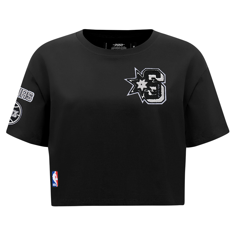 PLAYERA CROP NBA SAN ANTONIO SPURS MASH UP PARA MUJER