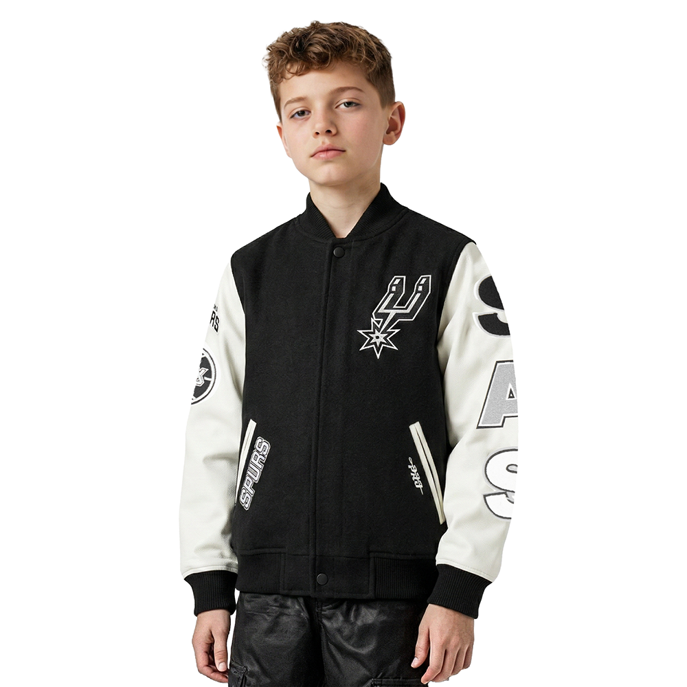 CHAMARRA UNIVERSITARIA NBA SAN ANTONIO SPURS CLASSIC CHENILLE PARA NIÑO JUNIOR