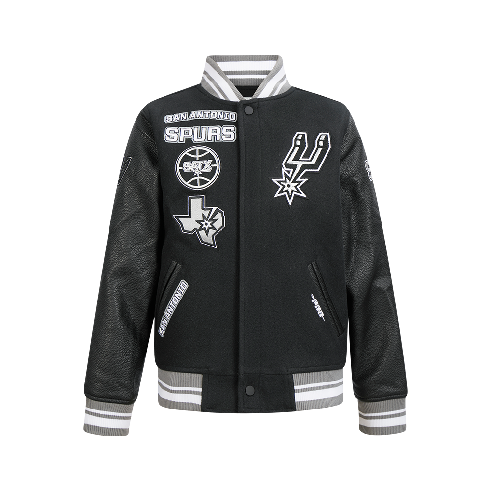 CHAMARRA UNIVERSITARIA NBA SAN ANTONIO SPURS RETRO CLASSICS PARA NIÑO JUNIOR