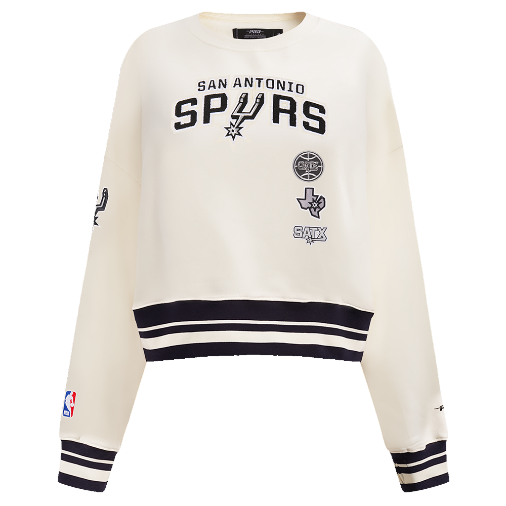SUDADERA DE CUELLO REDONDO NBA SAN ANTONIO SPURS RETRO CLASSICS PARA MUJER