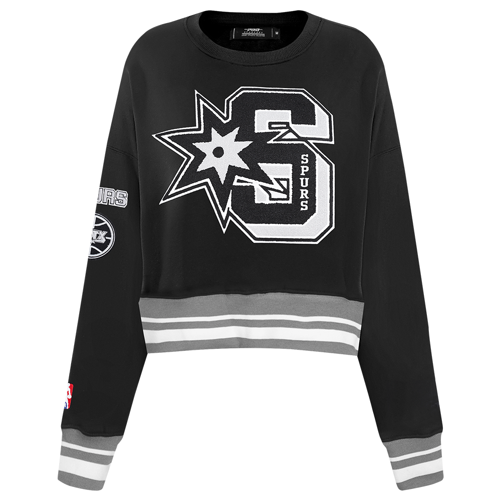SUDADERA DE CUELLO REDONDO NBA SAN ANTONIO SPURS MASH UP PARA MUJER