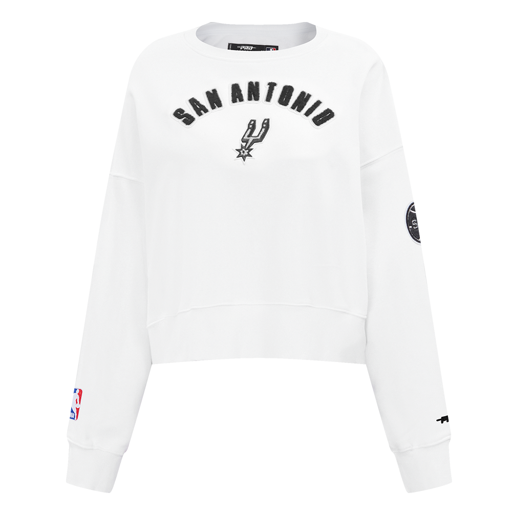 SUDADERA DE CUELLO REDONDO NBA SAN ANTONIO SPURS CLASSIC CHENILLE PARA MUJER