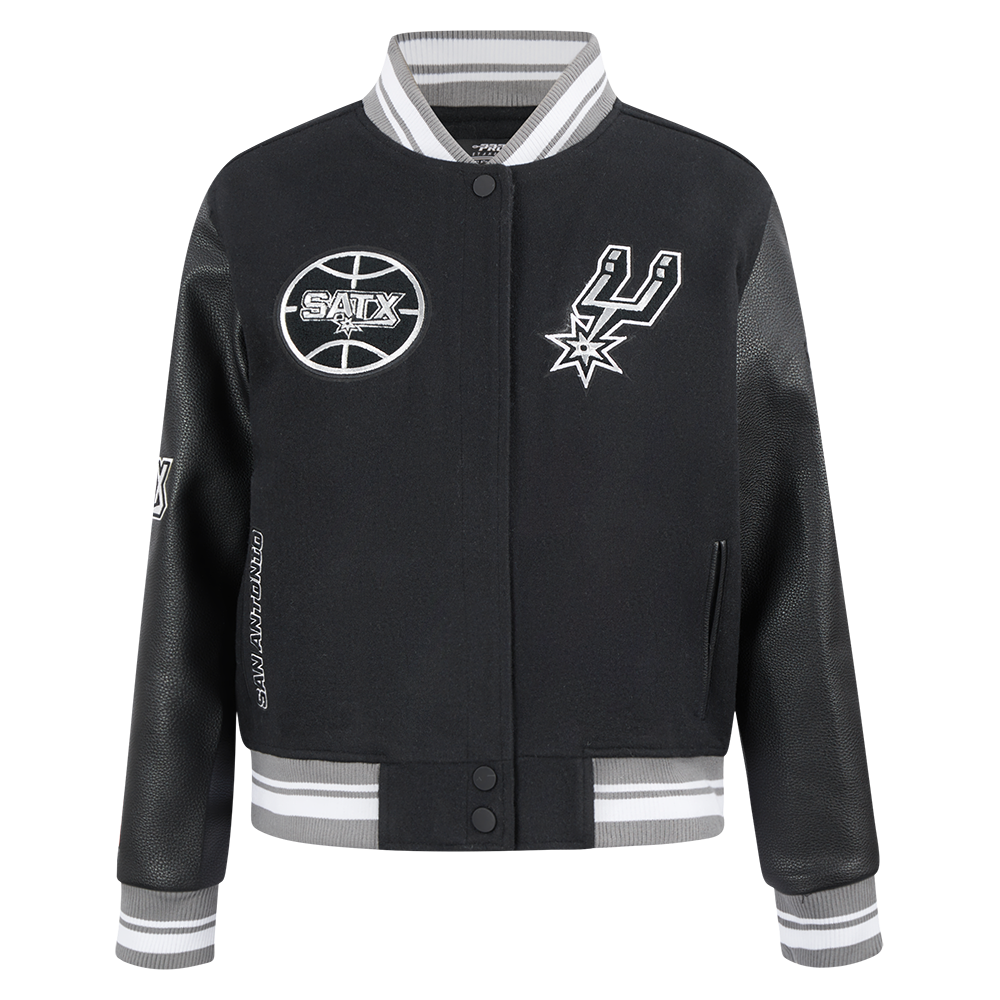 CHAMARRA UNIVERSITARIA NBA SAN ANTONIO SPURS RETRO CLASSICS PARA MUJER