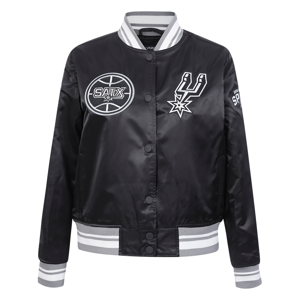 CHAMARRA DE SATÍN NBA SAN ANTONIO SPURS RETRO CLASSICS PARA MUJER