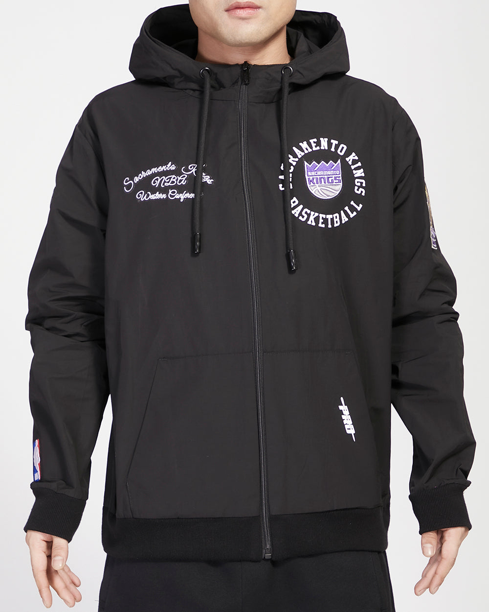 SUDADERA CON CIERRE NBA SACRAMENTO KINGS HYBRID