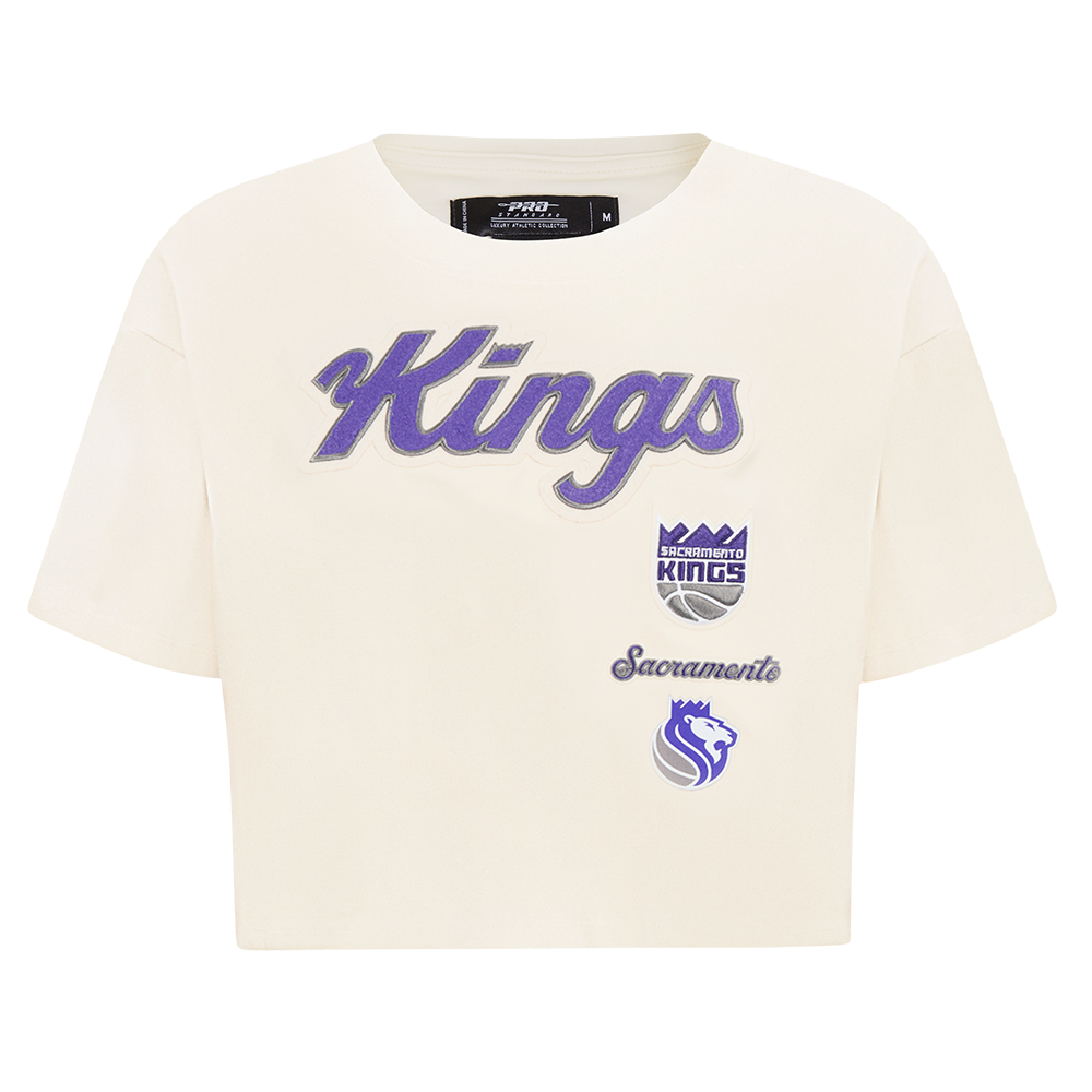 PLAYERA CROP NBA SACRAMENTO KINGS RETRO CLASSICS PARA MUJER