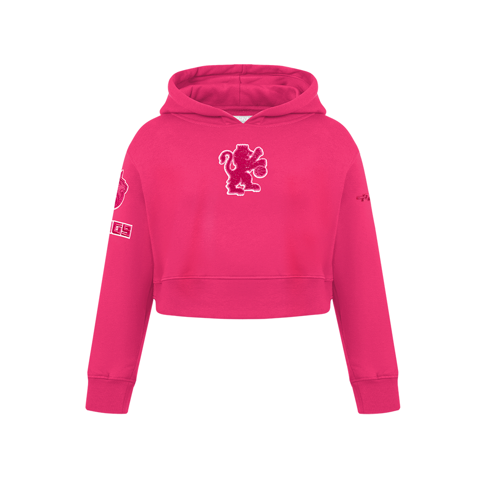 SUDADERA DE CUELLO REDONDO NBA SACRAMENTO KINGS CLASSIC TRIPLE PINK PARA NIÑA JUNIOR