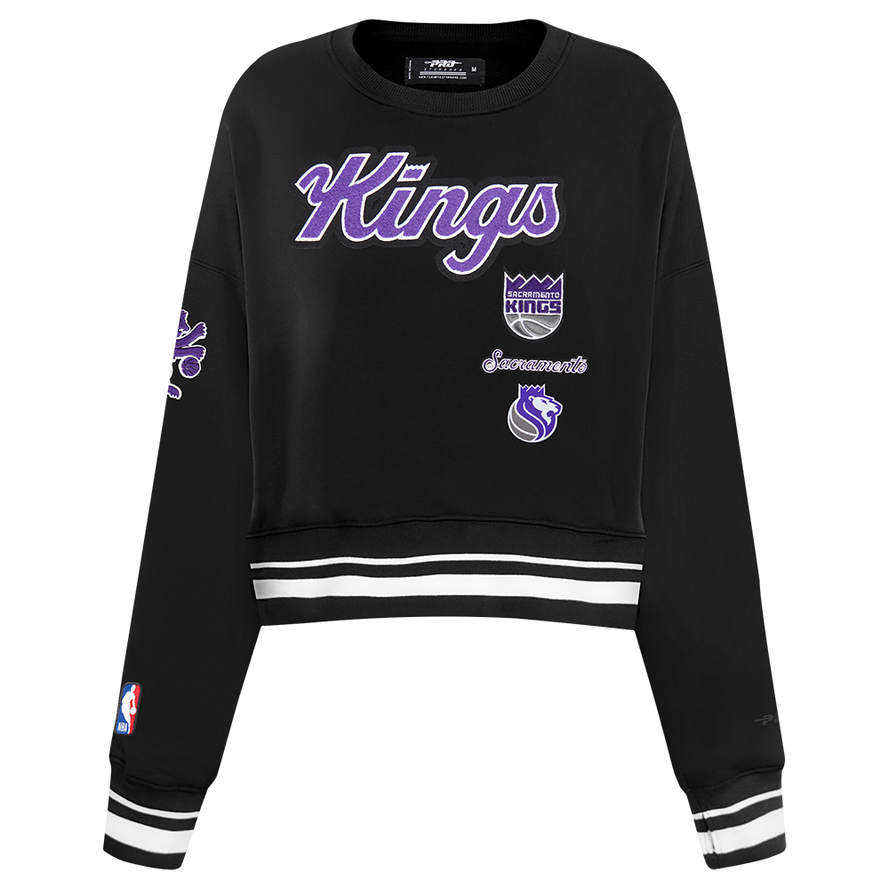 SUDADERA DE CUELLO REDONDO NBA SACRAMENTO KINGS RETRO CLASSICS PARA MUJER