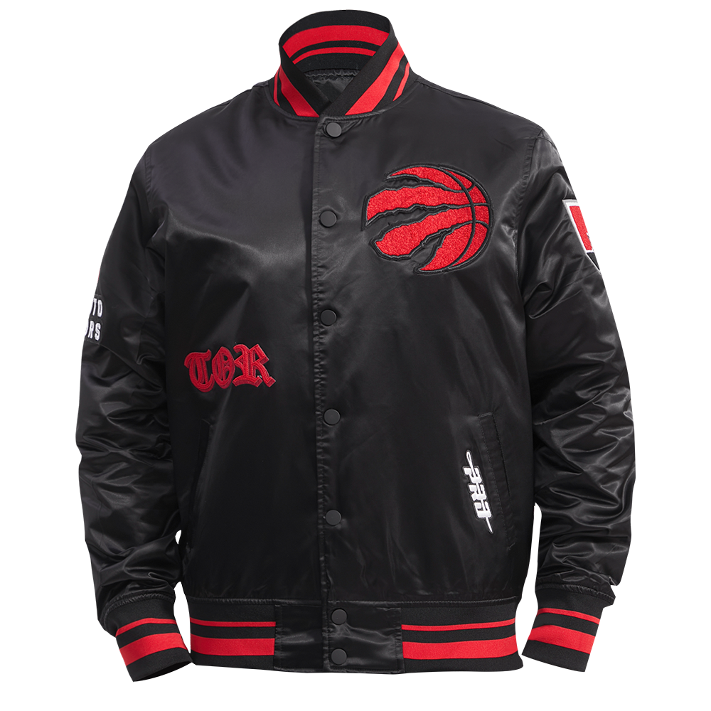CHAMARRA DE SATÍN NBA TORONTO RAPTORS OLD ENGLISH