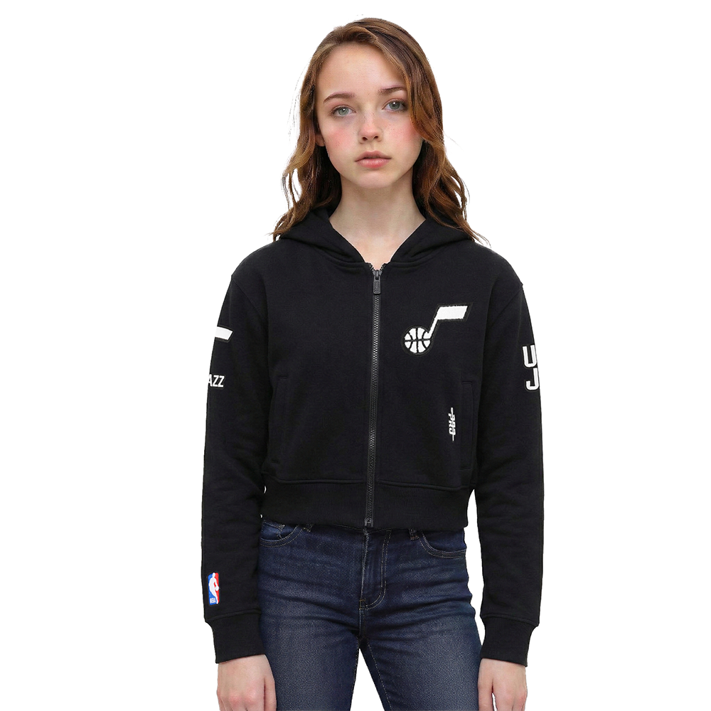 SUDADERA CON CIERRE NBA UTAH JAZZ CLASSIC ESSENTIALS PARA NIÑA JUNIOR