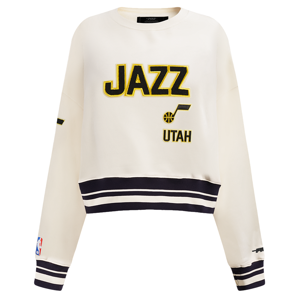 SUDADERA DE CUELLO REDONDO NBA UTAH JAZZ RETRO CLASSICS PARA MUJER