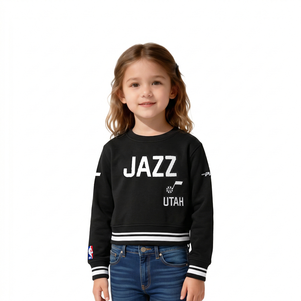 SUDADERA DE CUELLO REDONDO NBA UTAH JAZZ RETRO CLASSICS PARA BEBÉ NIÑA