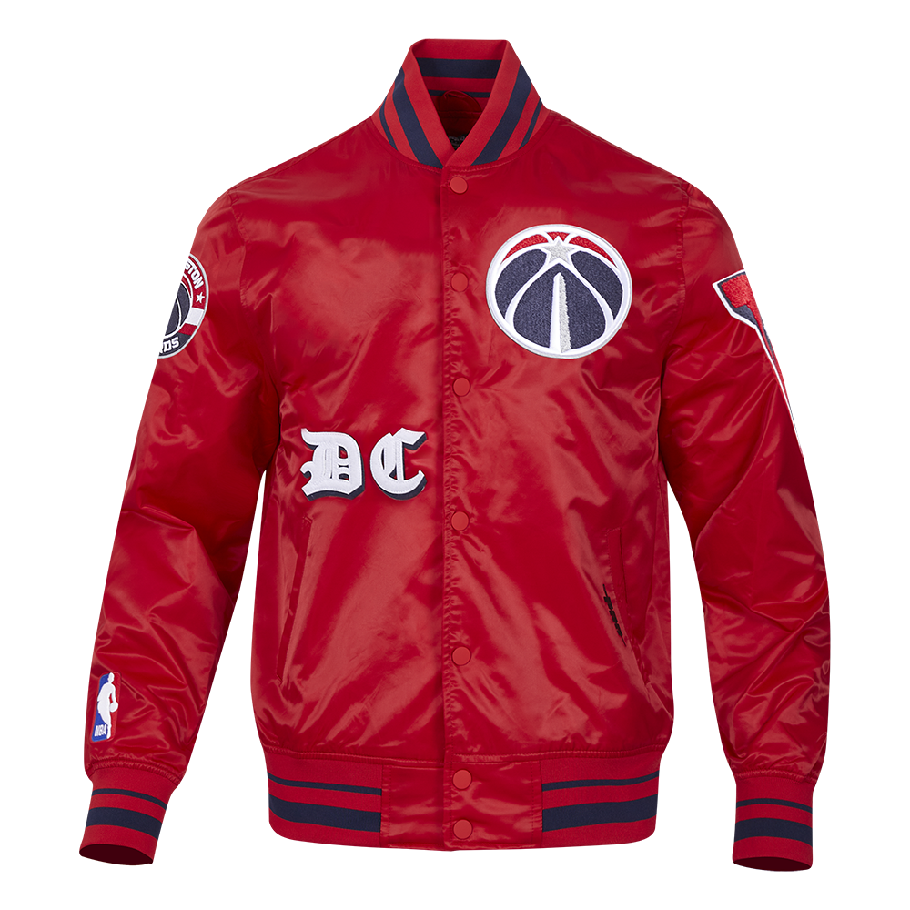 CHAMARRA DE SATÍN NBA WASHINGTON WIZARDS OLD ENGLISH