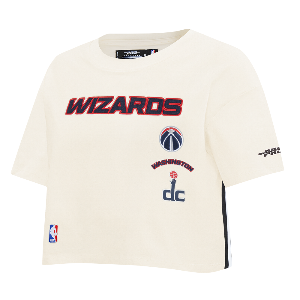 PLAYERA CROP NBA WASHINGTON WIZARDS RETRO CLASSICS PARA MUJER