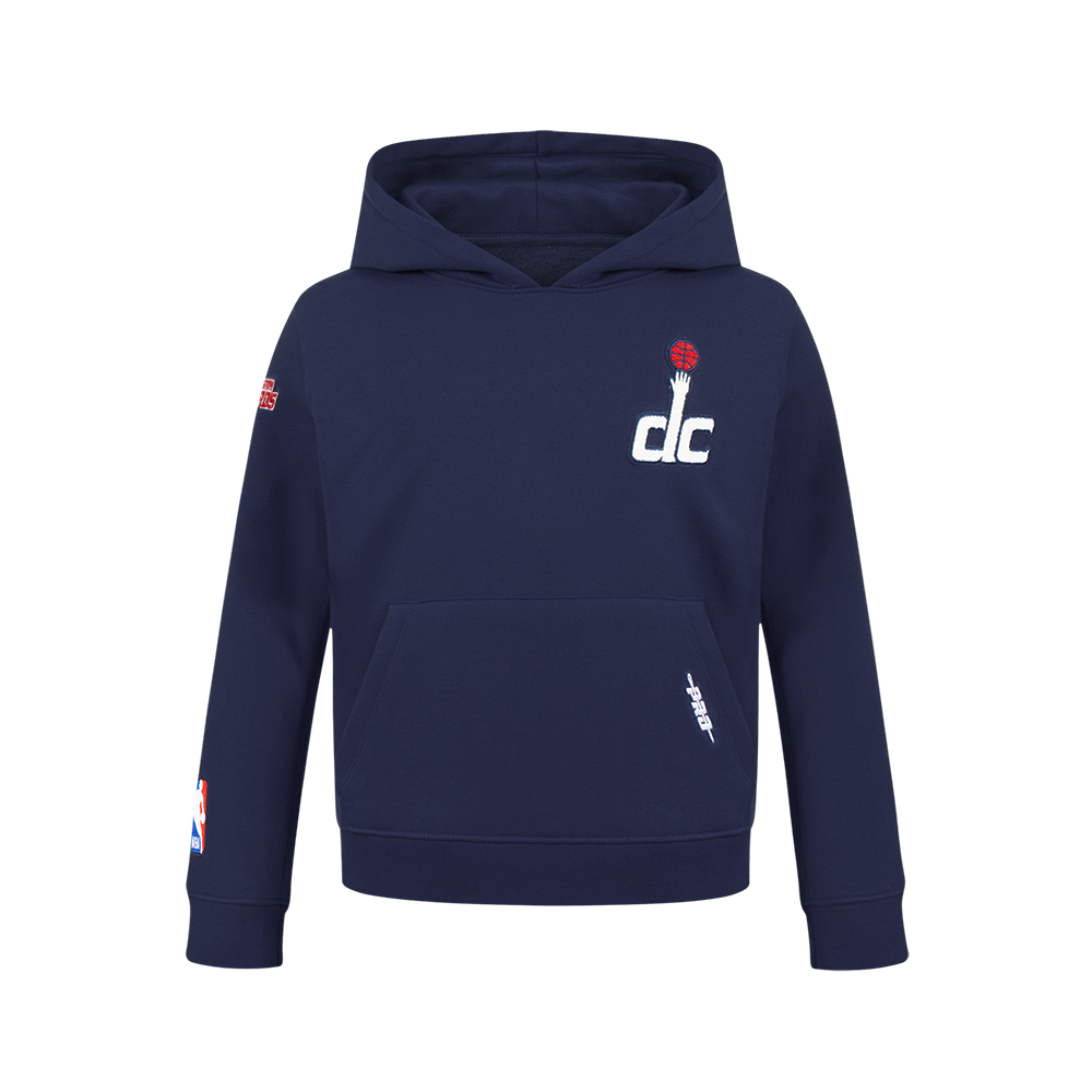 SUDADERA CON GORRO NBA WASHINGTON WIZARDS CLASSIC CHENILLE PARA NIÑO JUNIOR