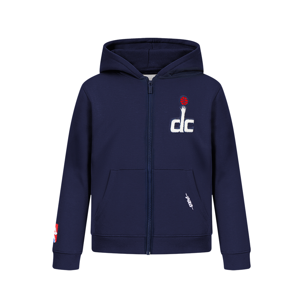 SUDADERA CON CIERRE NBA WASHINGTON WIZARDS CLASSIC CHENILLE PARA NIÑO JUNIOR
