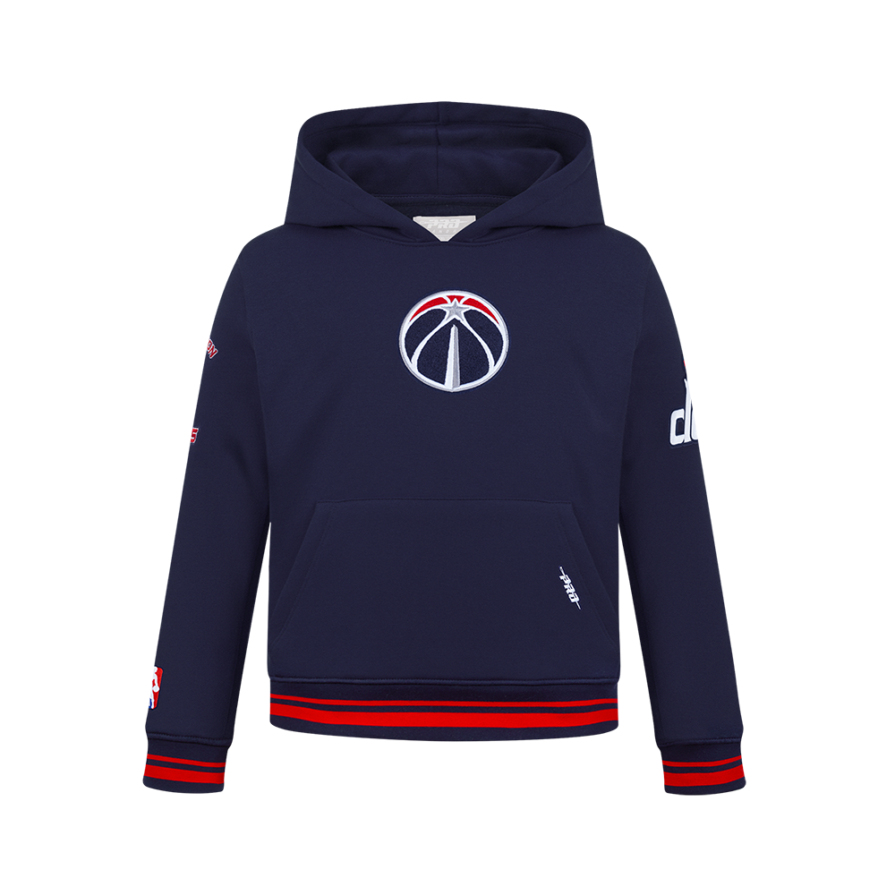 SUDADERA CON GORRO NBA WASHINGTON WIZARDS RETRO CLASSICS PARA NIÑO JUNIOR