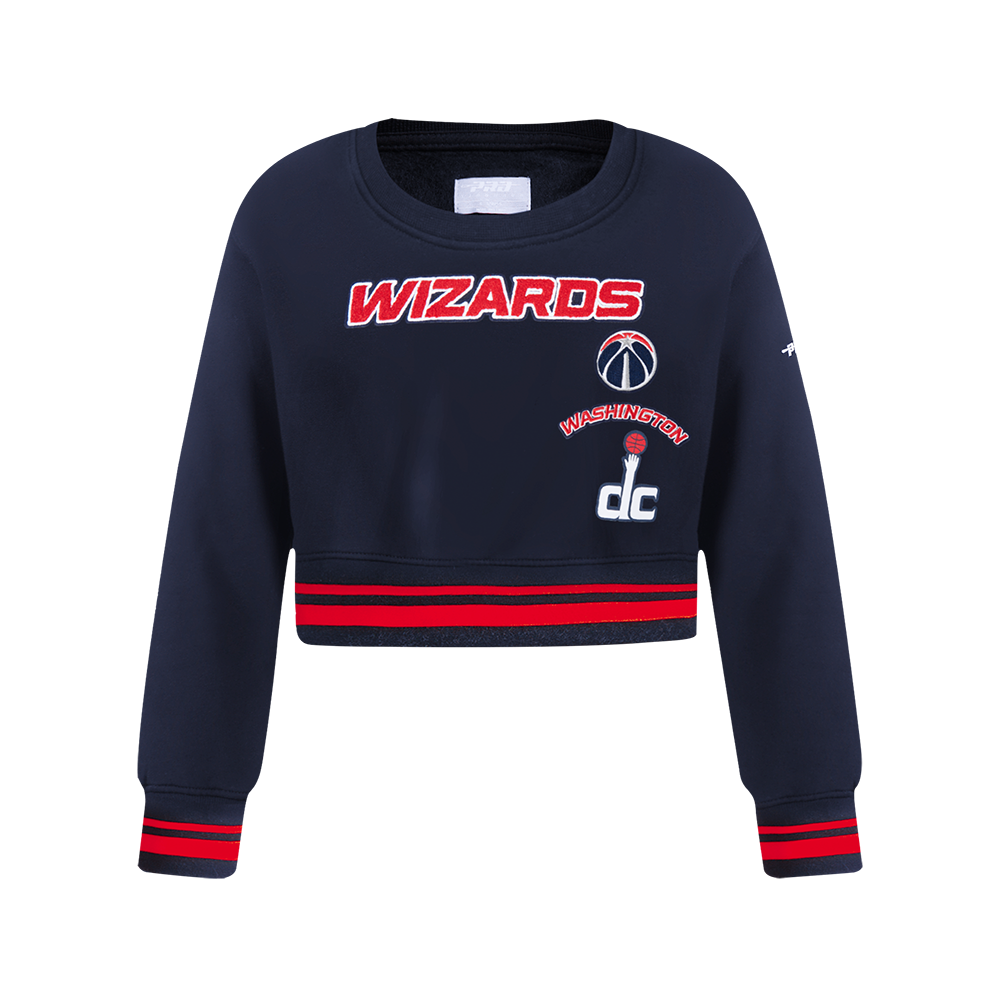 SUDADERA DE CUELLO REDONDO NBA WASHINGTON WIZARDS RETRO CLASSICS PARA NIÑA JUNIOR