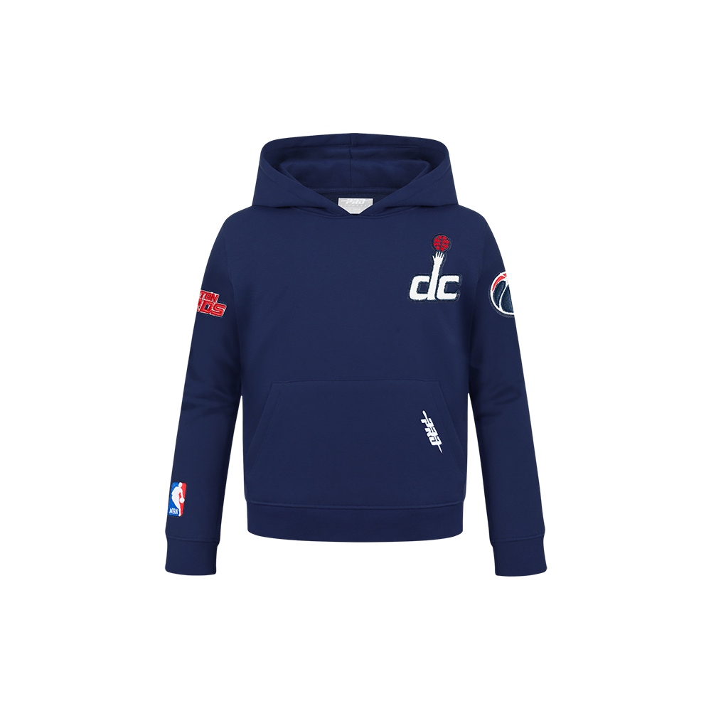 SUDADERA CON GORRO NBA WASHINGTON WIZARDS CLASSIC CHENILLE PARA NIÑO