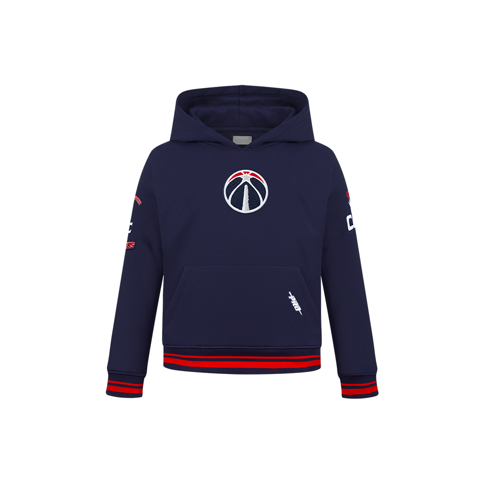 SUDADERA CON GORRO NBA WASHINGTON WIZARDS RETRO CLASSICS PARA NIÑO