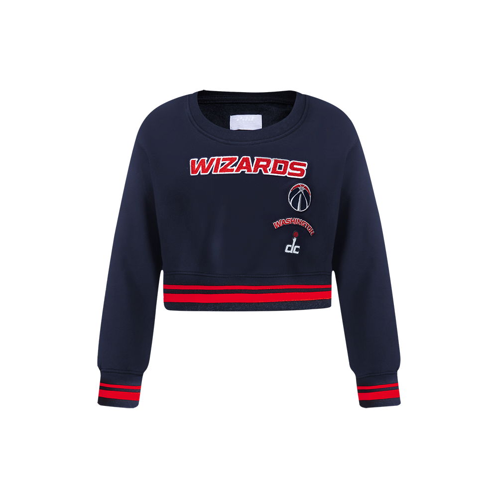 SUDADERA DE CUELLO REDONDO NBA WASHINGTON WIZARDS RETRO CLASSICS PARA NIÑA