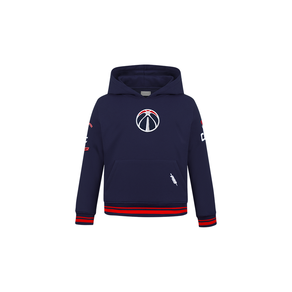 SUDADERA CON GORRO NBA WASHINGTON WIZARDS RETRO CLASSICS PARA BEBÉ NIÑO