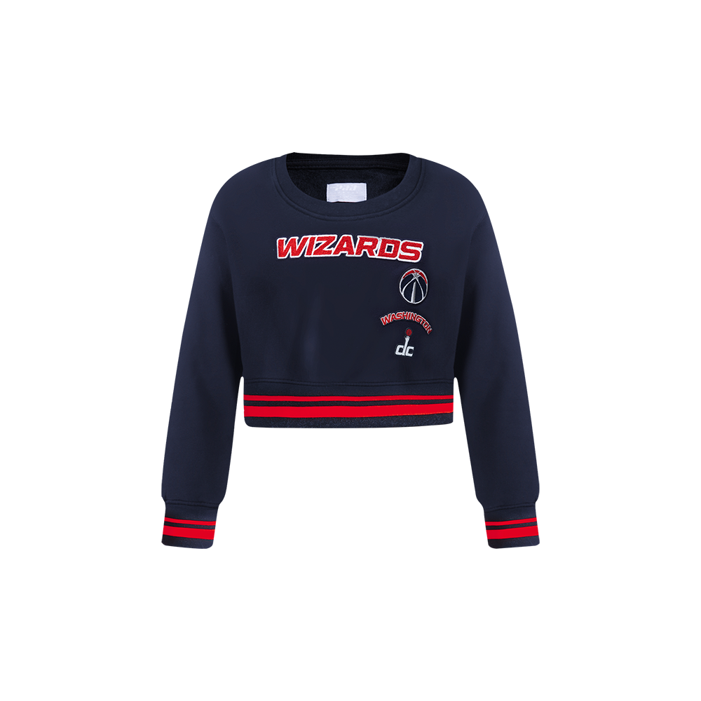 SUDADERA DE CUELLO REDONDO NBA WASHINGTON WIZARDS RETRO CLASSICS PARA BEBÉ NIÑA