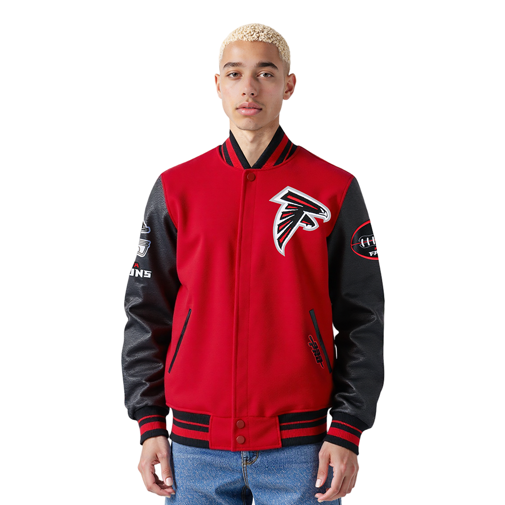 CHAMARRA UNIVERSITARIA NFL ATLANTA FALCONS OLD ENGLISH