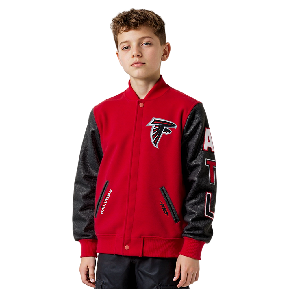 CHAMARRA UNIVERSITARIA NFL ATLANTA FALCONS CLASSIC CHENILLE PARA NIÑO