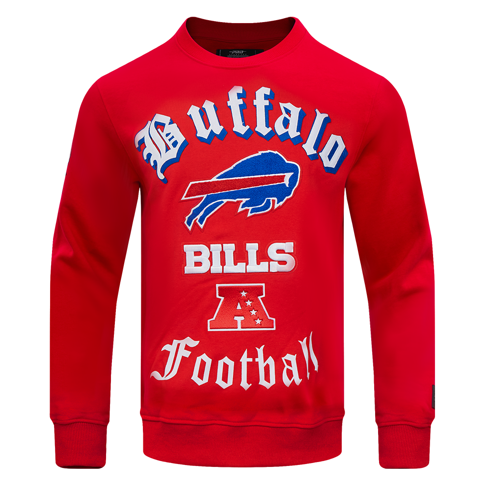 SUDADERA DE CUELLO REDONDO NFL BUFFALO BILLS OLD ENGLISH