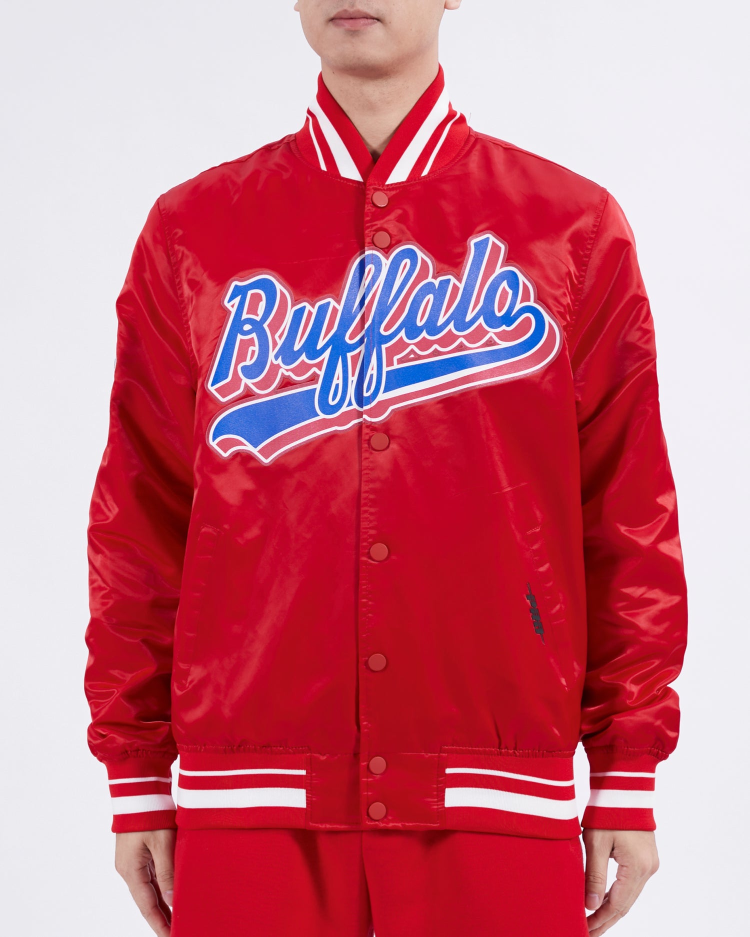 CHAMARRA DE SATÍN NFL BUFFALO BILLS SCRIPT TAIL