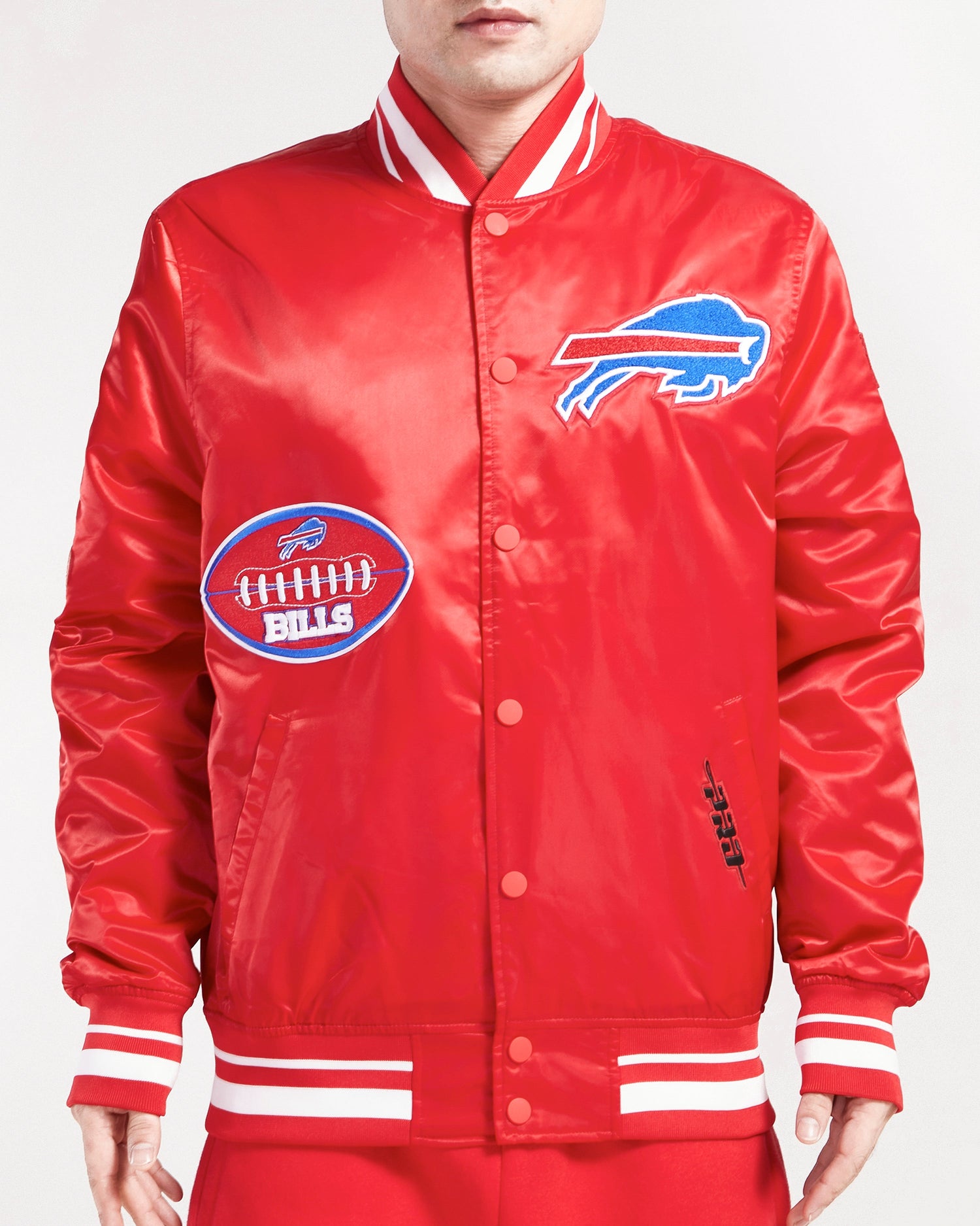 CHAMARRA DE SATÍN NFL BUFFALO BILLS OLD ENGLISH