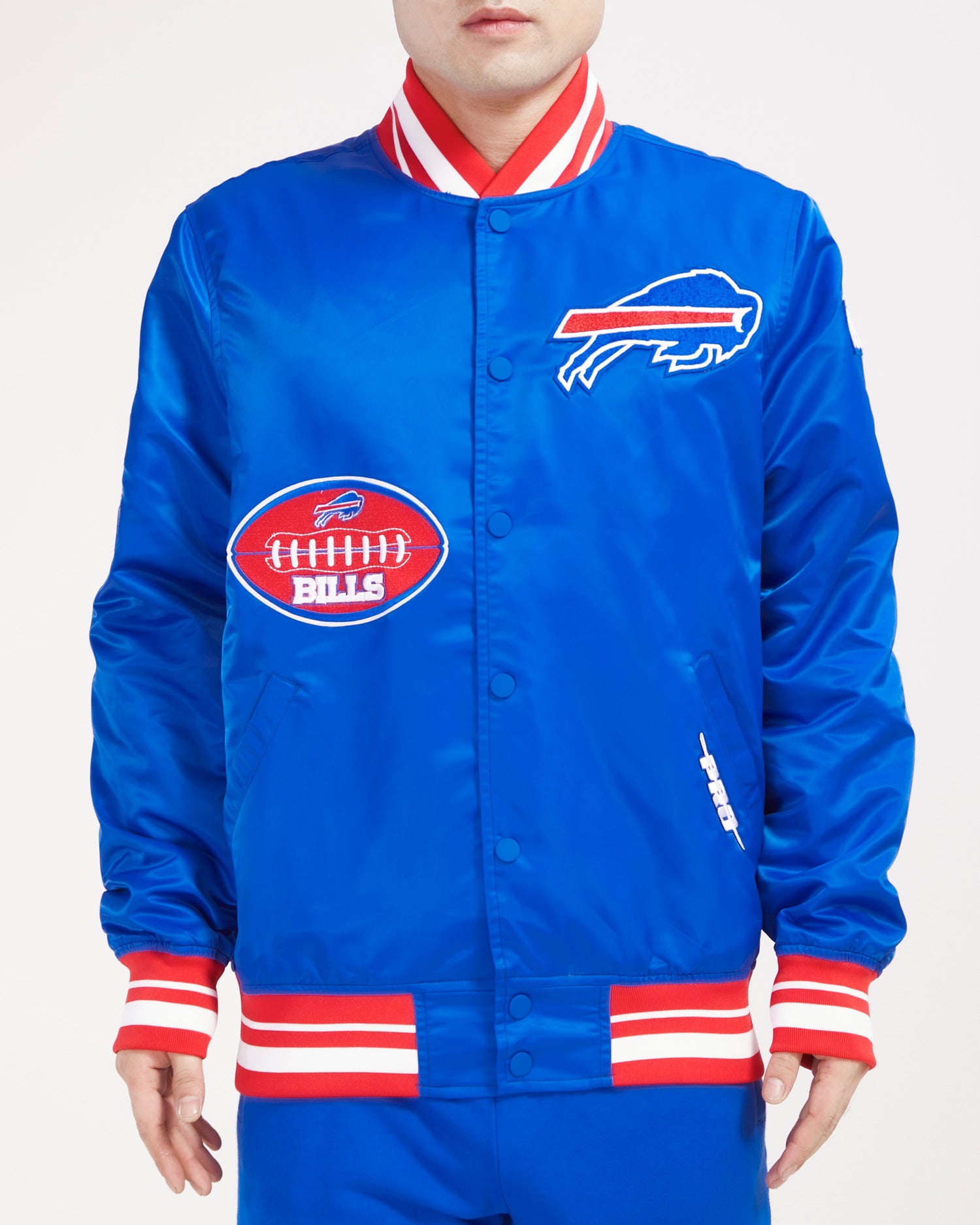CHAMARRA DE SATÍN NFL BUFFALO BILLS OLD ENGLISH