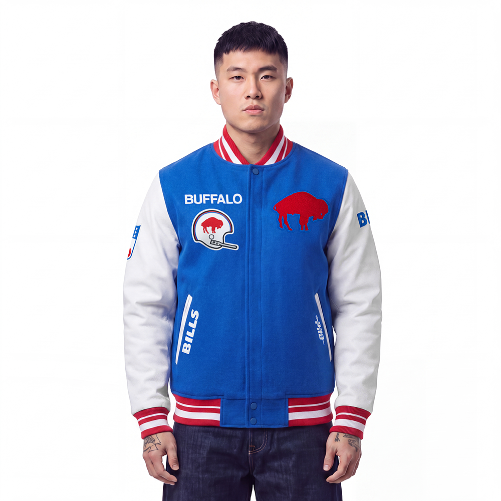CHAMARRA UNIVERSITARIA NFL BUFFALO BILLS RETRO CLASSICS