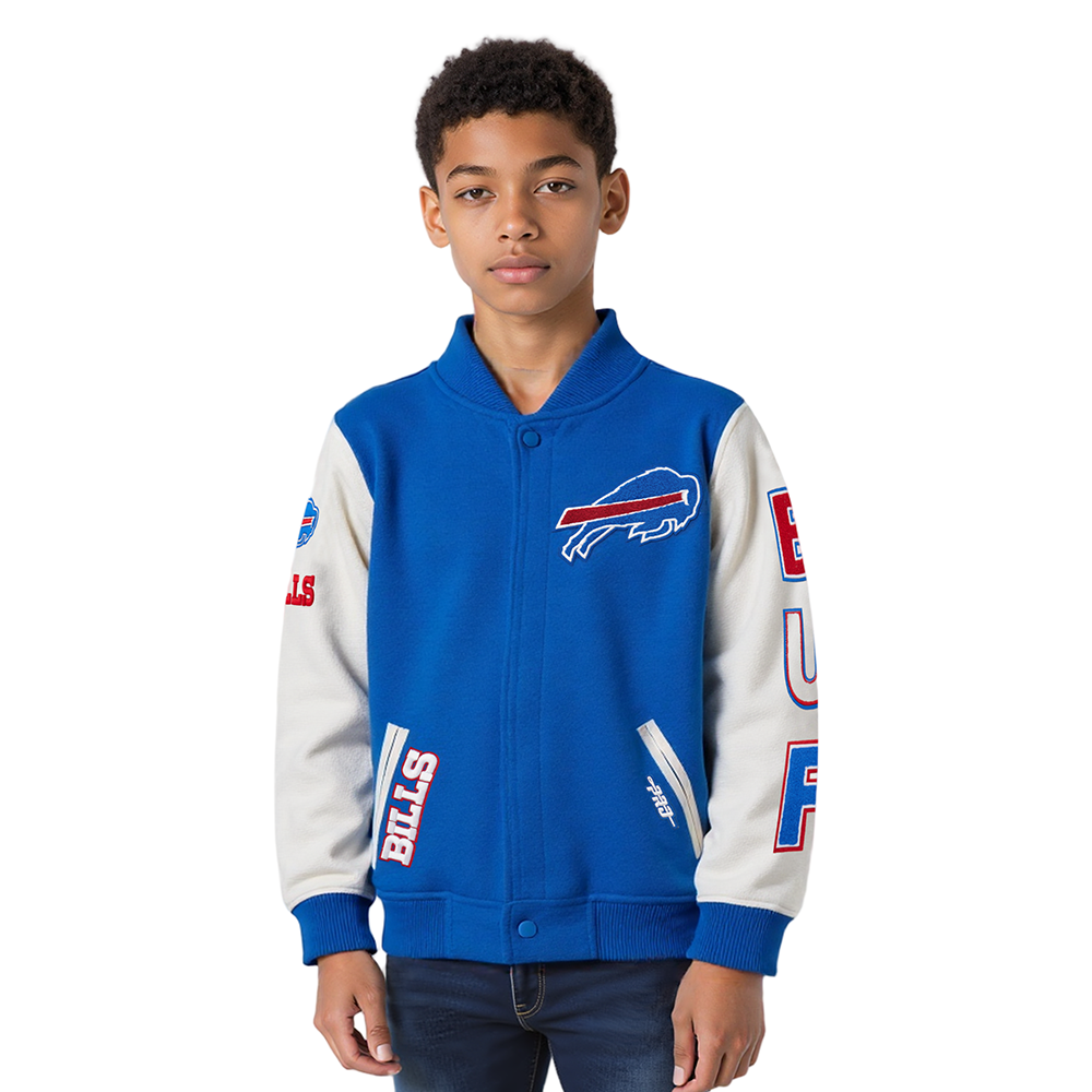 CHAMARRA UNIVERSITARIA NFL BUFFALO BILLS CLASSIC CHENILLE PARA NIÑO JUNIOR